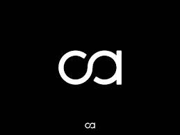 Letter A and O logo